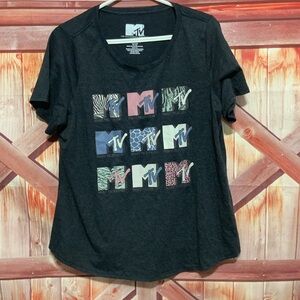 MTV, music television logo through the seasons. Gently worn one X.